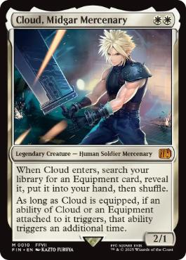 Foil】(010)《ミッドガルの傭兵、クラウド/Cloud, Midgar Mercenary