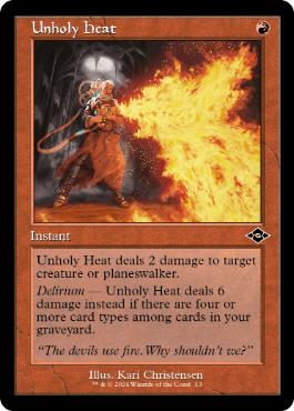 013)□旧枠□《邪悪な熱気/Unholy Heat》[H2R] 赤C | 日本最大級 MTG