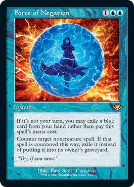 エッチング・Foil】(009)□旧枠□《否定の力/Force of Negation》[MH1
