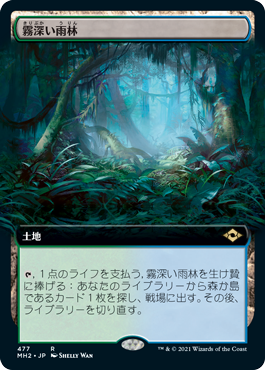 Foil】《霧深い雨林/Misty Rainforest》[ZEN] 土地R | 日本最大級 MTG