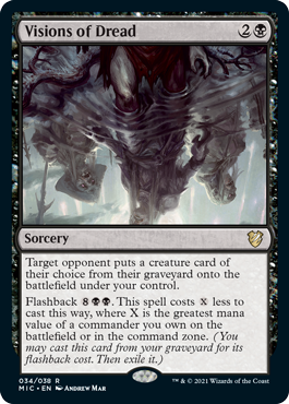 034)《戦慄の光景/Visions of Dread》[MIC] 黒R | 日本最大級 MTG通販