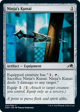 Foil】(252)《忍者の苦無/Ninja's Kunai》[NEO] 茶C | 日本最大級 MTG