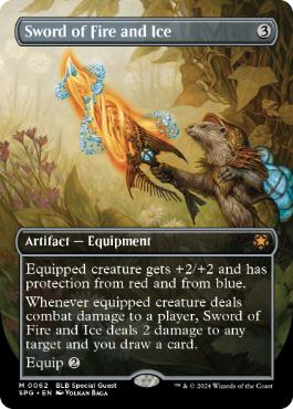 買取：【Foil】(062)□ボーダーレス□《火と氷の剣/Sword of Fire and