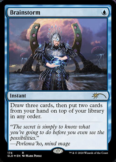 174)《渦まく知識/Brainstorm》[SLD] 青R | 日本最大級 MTG通販サイト