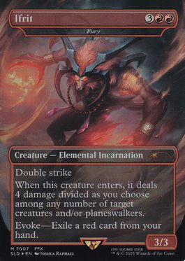 買取：【Foil】(7007)□ボーダーレス□《イフリート/Ifrit》//《激情