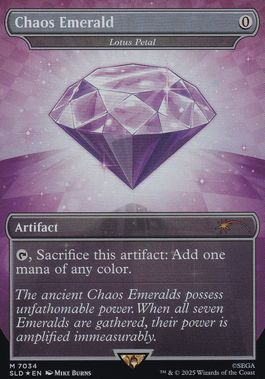 Foil】(7034)□ボーダーレス□《Chaos Emerald》//《水蓮の花びら