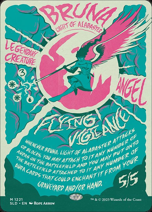 入手困難】大判カード 雪花石を率いる者、ブルーナ 特製獄庫 プロモ