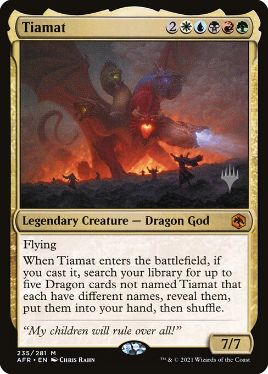 Foil】(235)《ティアマト/Tiamat》[AFR] 金R | 日本最大級 MTG通販