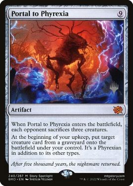Foil】(240)《ファイレクシアへの門/Portal to Phyrexia》[BRO] 茶R