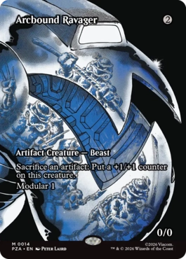 Foil】《電結の荒廃者/Arcbound Ravager》(卯年プロモ)[流星マーク] 茶