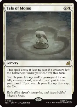 Foil】(086)《モモの物語/Tale of Momo》[TLE] 白R | 日本最大級 MTG