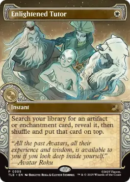 305)□ショーケース□《悟りの教示者/Enlightened Tutor》[TLE] 白R