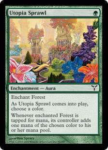 買取：《楽園の拡散/Utopia Sprawl》[DIS] 緑C | 日本最大級 MTG通販