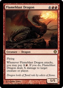 Foil】《炎破のドラゴン/Flameblast Dragon》[M12] 赤R | 日本最大級