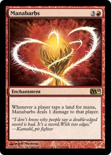 Foil】《魔力のとげ/Manabarbs》[10ED] 赤R | 日本最大級 MTG通販