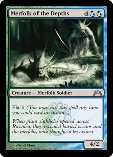 深みのマーフォーク/Merfolk of the Depths》[GTC] 金U | 日本最大級