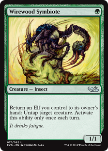 Foil】《ワイアウッドの共生虫/Wirewood Symbiote》[SCG] 緑U | 日本