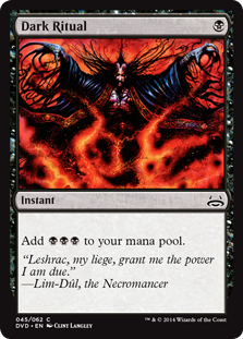 Foil】(089)□日本画□《暗黒の儀式/Dark Ritual》※ドラフト・セット