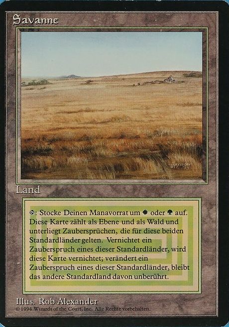 マジック：ザ・ギャザリング デュアルランド サバンナ Savannah》[3ED