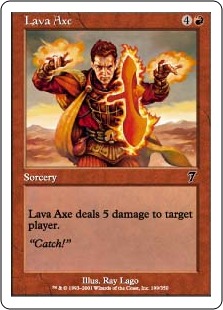115)《溶岩の斧/Lava Axe》[Salvat2011] 赤C | 日本最大級 MTG通販