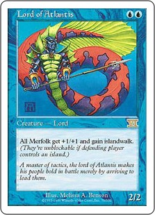 アトランティスの王/Lord of Atlantis》[6ED] 青R | 日本最大級 MTG