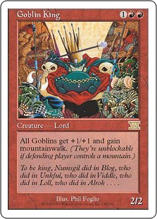 ゴブリンの王/Goblin King》[10ED] 赤R | 日本最大級 MTG通販サイト