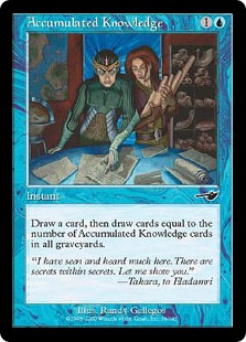 蓄積した知識/Accumulated Knowledge》[NEM] 青C | 日本最大級 MTG通販