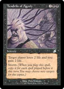 Foil】《苦悶の触手/Tendrils of Agony》[SCG] 黒U | 日本最大級 MTG