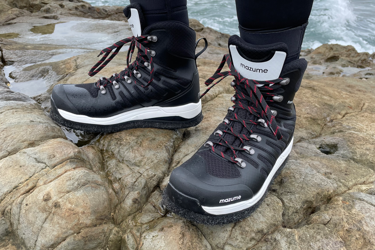 カッコいいウェーディングシューズ「マズメ」フェルトスパイクシューズ