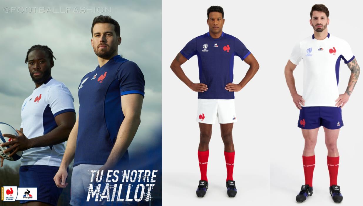 France Rugby World Cup 2023 Home and Away Kits - FOOTBALL FASHION