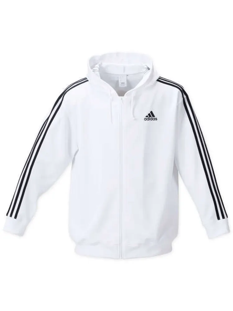 ホワイト 【adidas(アディダス)】フルジップパーカー | フォーエル公式通販
