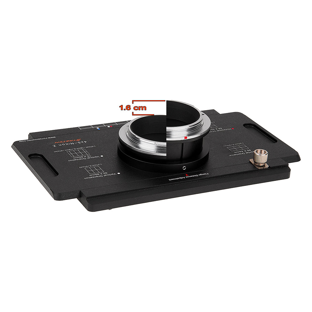 Pro Shift/Stitch Adapter - Nikon Z Camera to 4x5 View Cameras