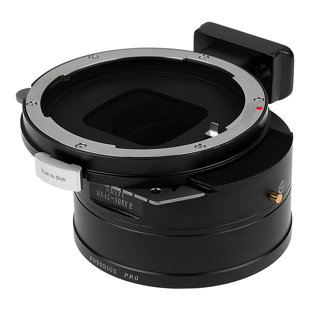 Shift Lens Adapter - Mamiya 645 (M645) Lens to Sony E-Mount Camera