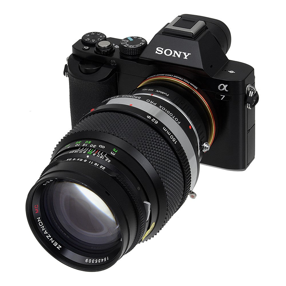 Bronica ETR SLR Lens to Sony Alpha E-Mount Camera Body Adapter