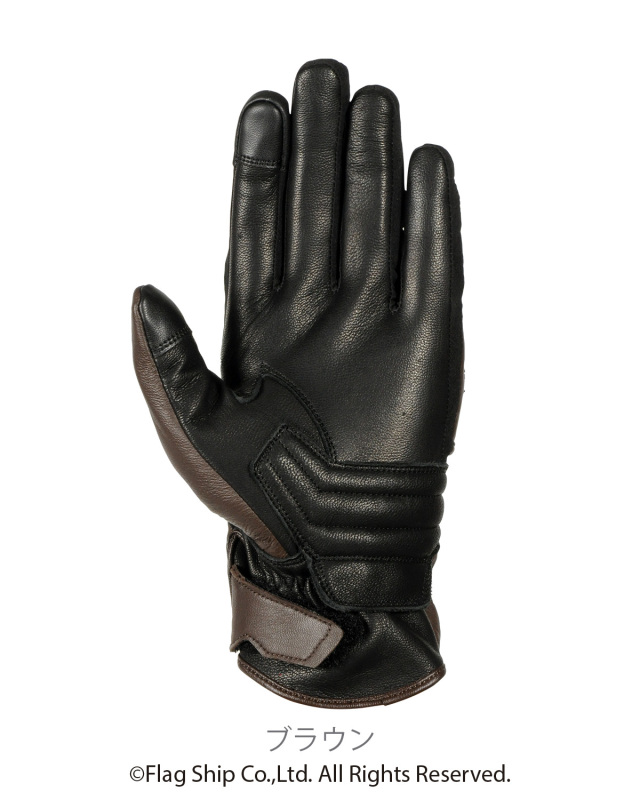 アドヒアーレザーグローブ フラッグシップ オートバイ専用ライディング
