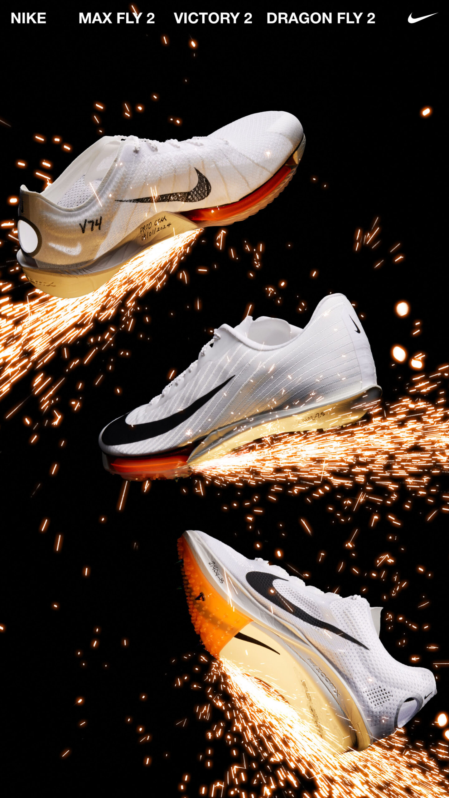 ナイキの最新トラック スパイクの4モデルがプロトタイプ カラーで登場