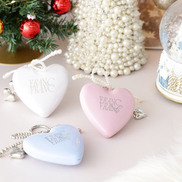 チャーム付き ミラー＆ブラシ ホワイト | Francfranc（フランフラン