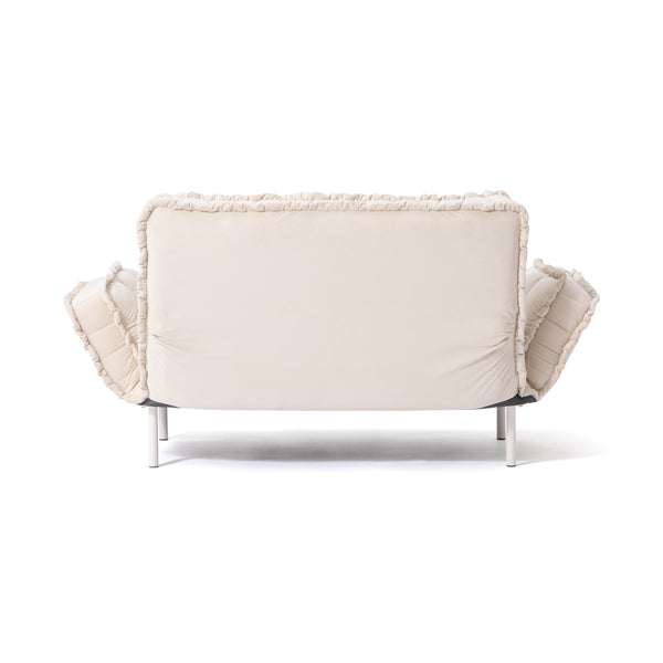 ピソラ コンパクトソファベッド 2 ホワイト（W1270～1720