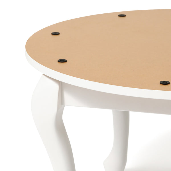 EC限定】シャトン こたつテーブル ラウンド ホワイト φ650