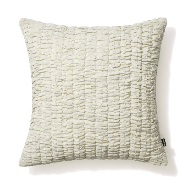 ソリッドギャザー クッションカバー 450×450 グレー（B-067