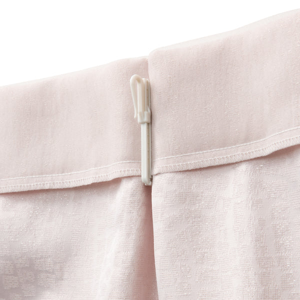 ヴェーリア×ラメルセ ダブルカーテン H1350×W1000 ライトピンク