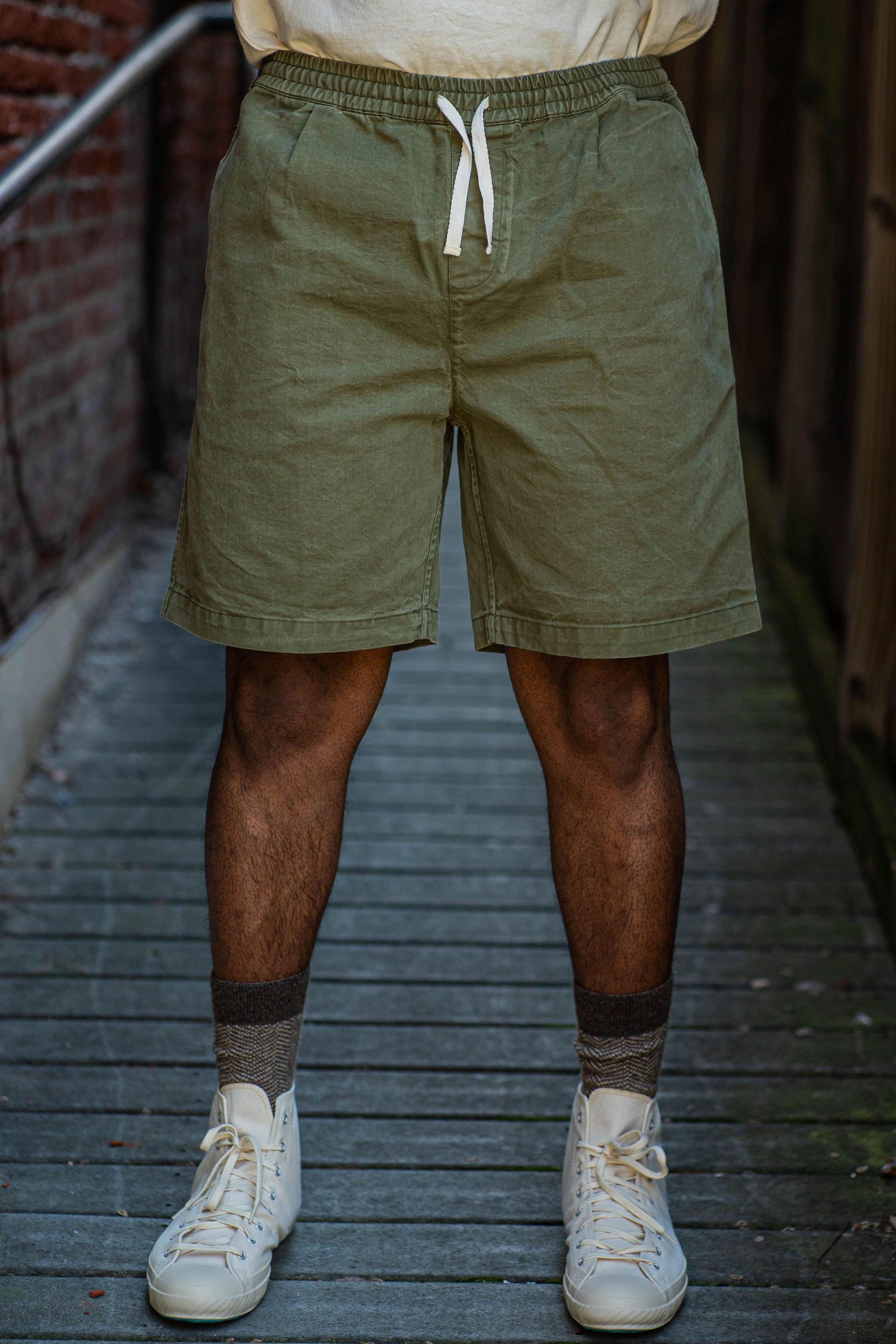 3sixteen Drawstring Shorts - Olive Twill - Franklin & Poe