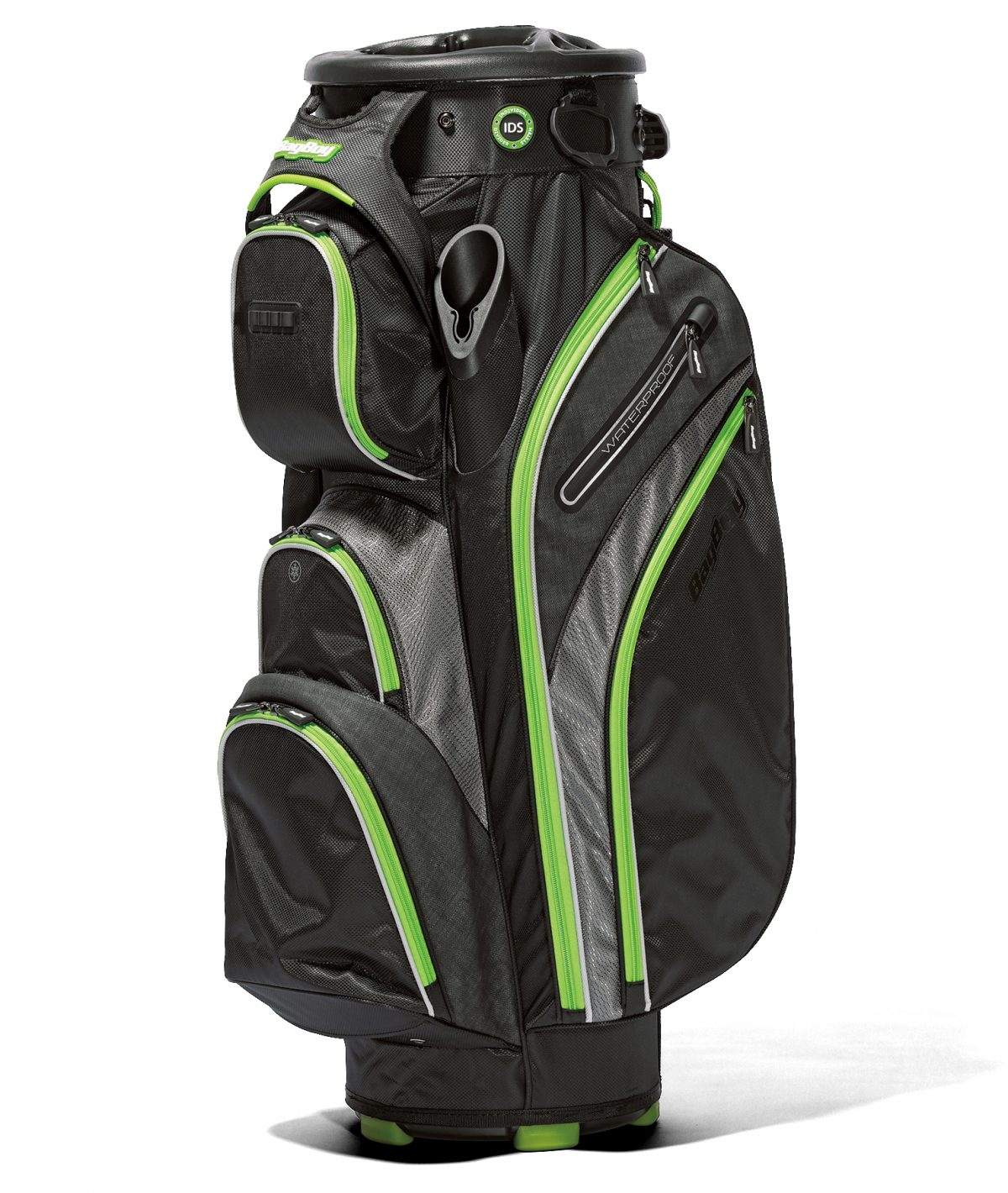 クラブが干渉しないので出し入れがラク！14分割の機能的キャディバッグ