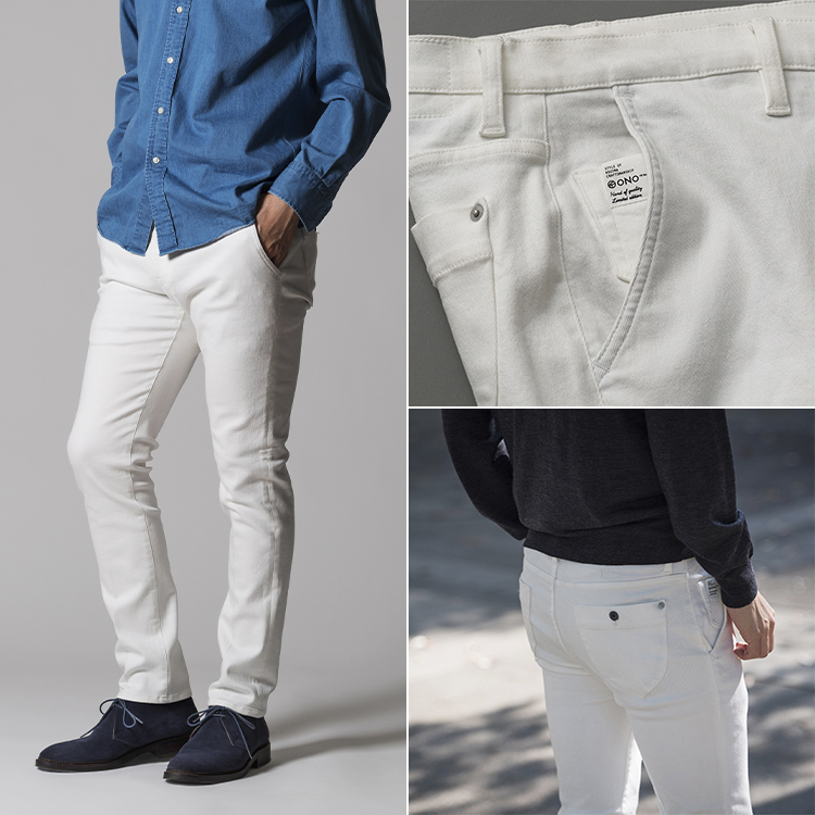 ONO＋8186】アウトラスト＋撥水加工 ホワイトパンツ 藤巻百貨店別注