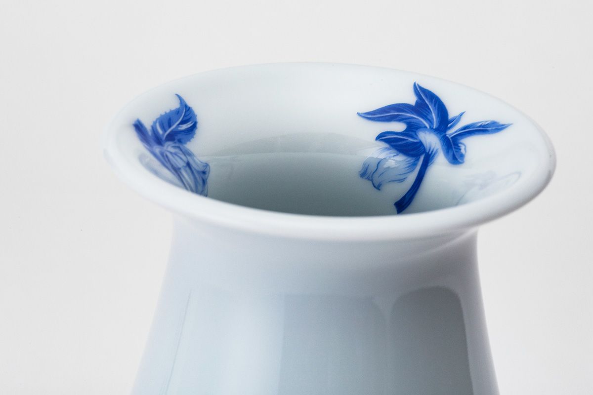 オリエンタルブルー 107号花生 | 有田焼 深川製磁｜公式オンラインストア