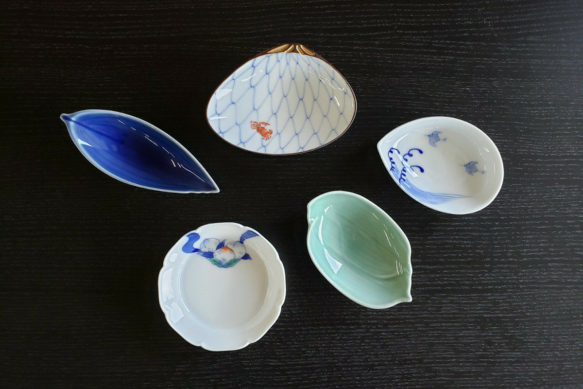 新品・未使用品】深川製磁 百年庵 六瓢（むびょう）舟形皿 刺身皿 醤油