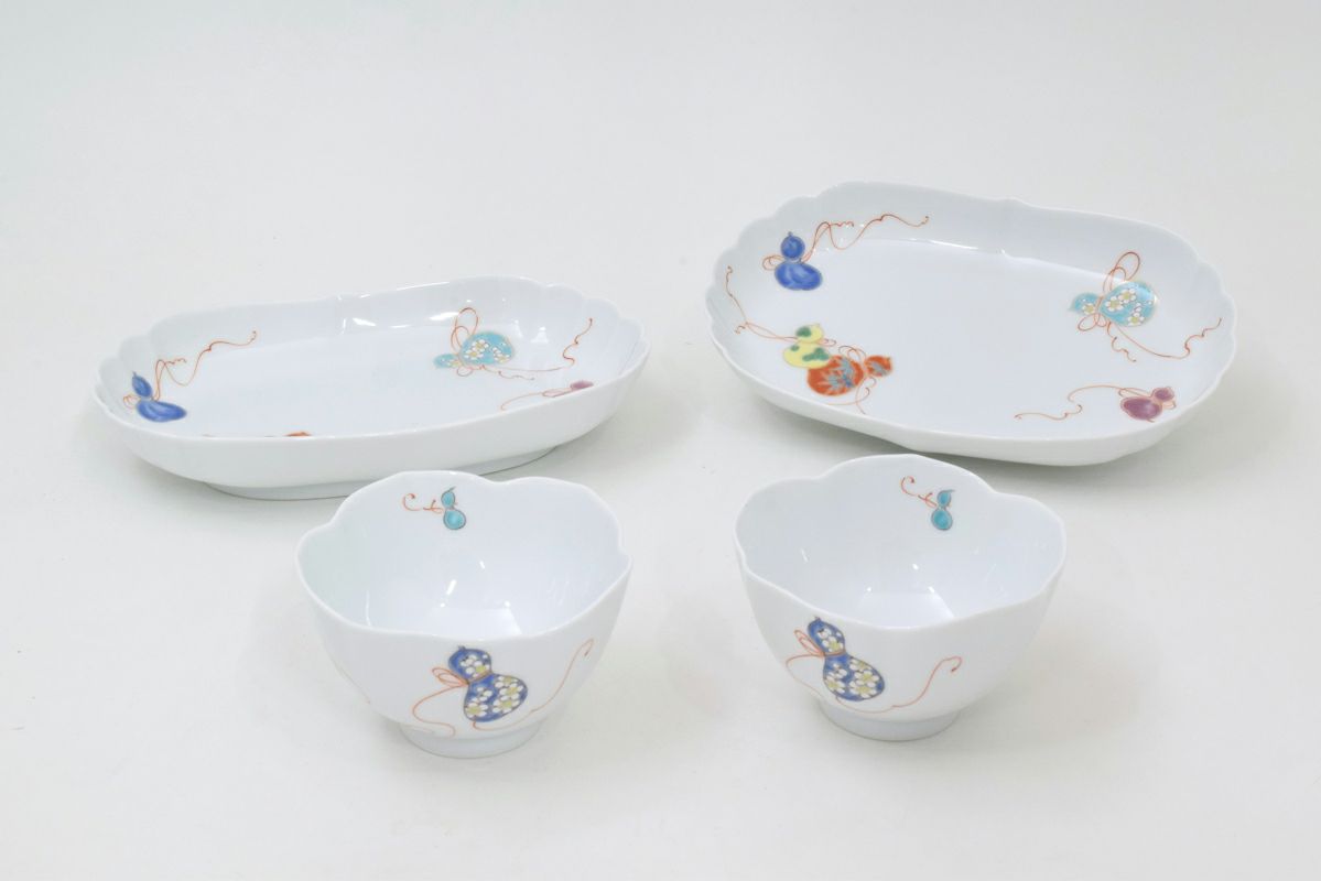 ブルーワイナリー ペア楕円和皿 | 有田焼 深川製磁｜公式オンラインストア