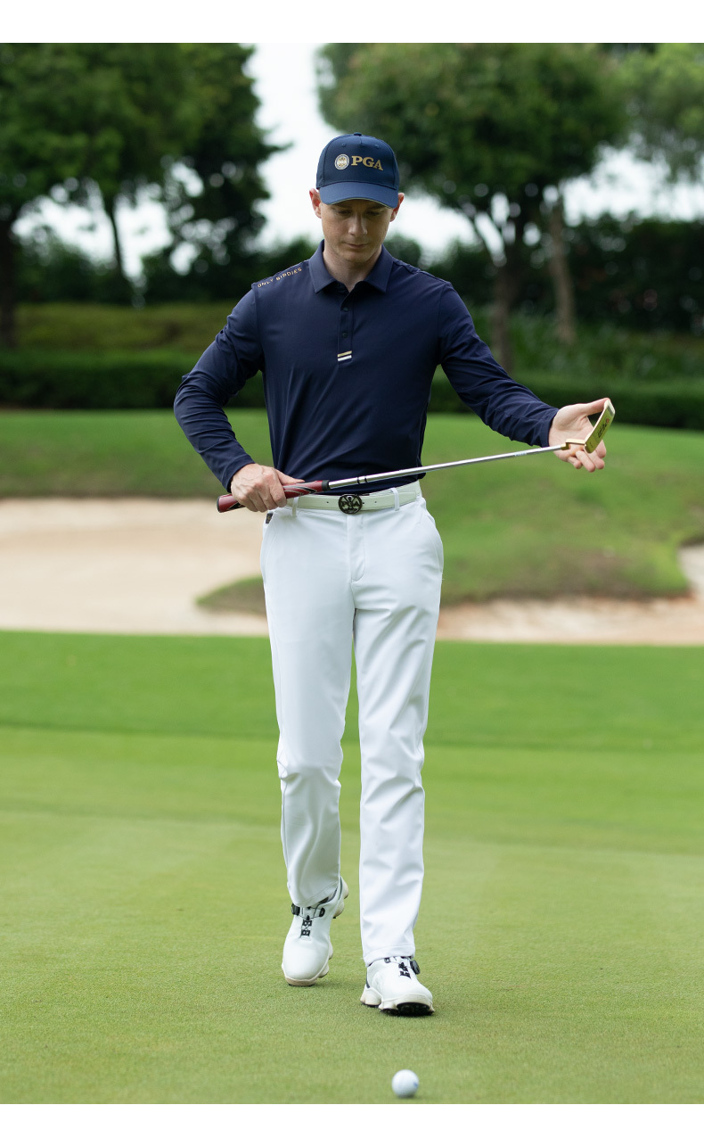 ゴルフ用品 上質シンプルモダンプロ仕様ポロシャツ ゴルフウェア