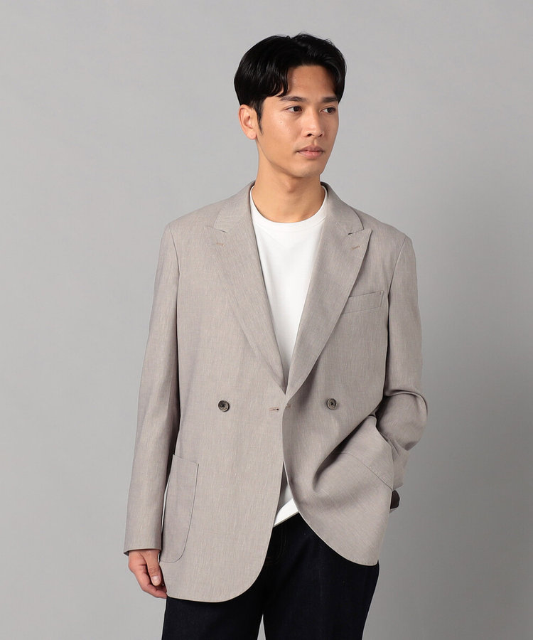 リネンストレッチ ダブルジャケット（59-15JK04-205）｜アルチザンメン