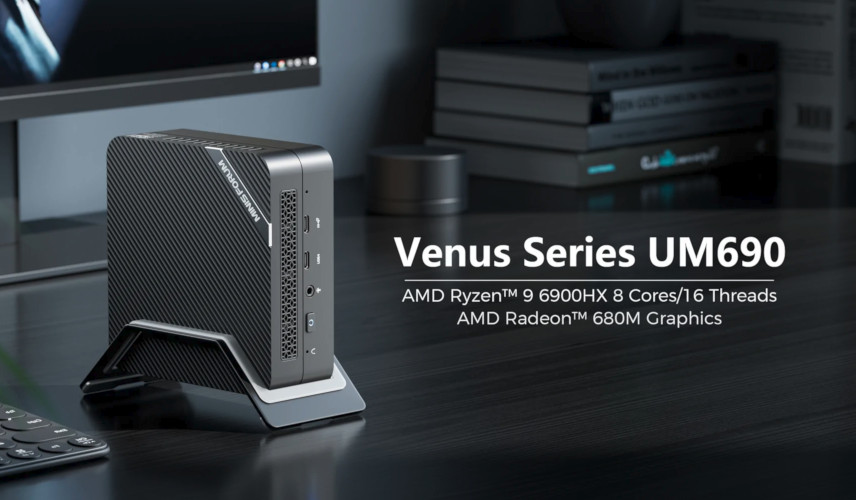 非dGPU系の最上位。MINISFORUM「UM690」はRyzen 9 6900HX搭載ミニPC